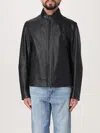 Hugo Boss Boss Leather Jacket In Black