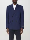 Hugo Boss Double-breasted Jacket In Blau