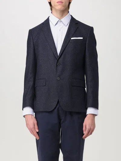 Hugo Boss Jacket Boss Men Color Blue In Blau