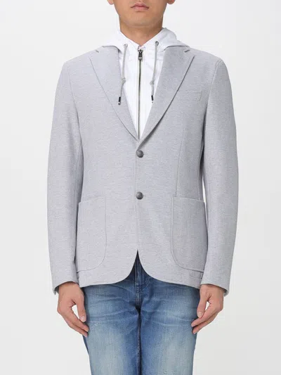 Hugo Boss Jacket Boss Men Color Grey In Gray