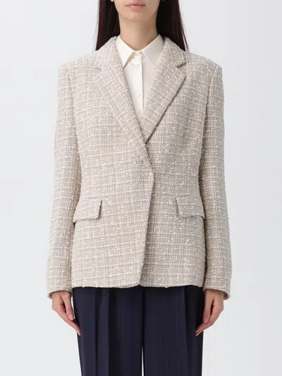 Hugo Boss Jacket Boss Woman Color Beige In Brown