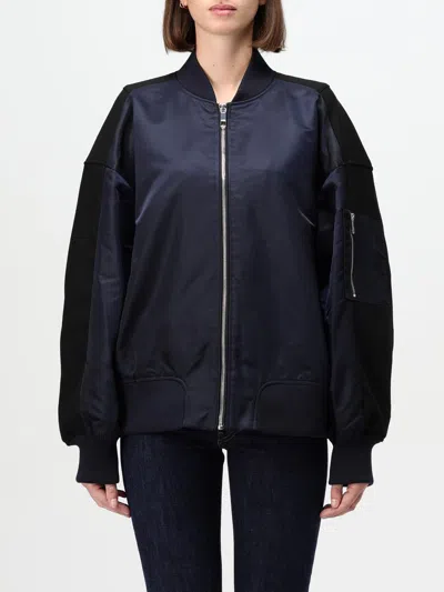 Hugo Boss Jacket Boss Woman Color Blue In 蓝色