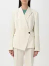 Hugo Boss Boss Jatawa3 Double Breasted Tweed Blazer In Weiss