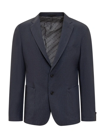 Hugo Boss Jacket In Dark Blue