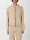 Hugo Boss Slim-fit Jacket In Performance-stretch Cotton In Beige