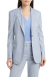 Hugo Boss Boss Jacketa One-button Virgin Wool Blazer In Hydrangea Plaid