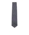 Hugo Boss Jacquard Pattern Tie In Black