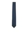 Hugo Boss Jacquard Tie In Blue