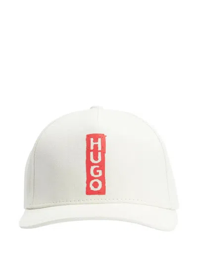 Hugo Boss Jad-bl Logo-embellished Baseball Cap In White