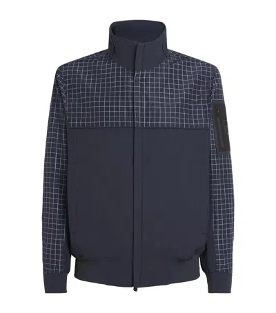 Hugo Boss Jadon Club Zip-up Jacket In Blue