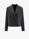 Hugo Boss Jafleni Double-breasted Wool Blend Blazer In Blue
