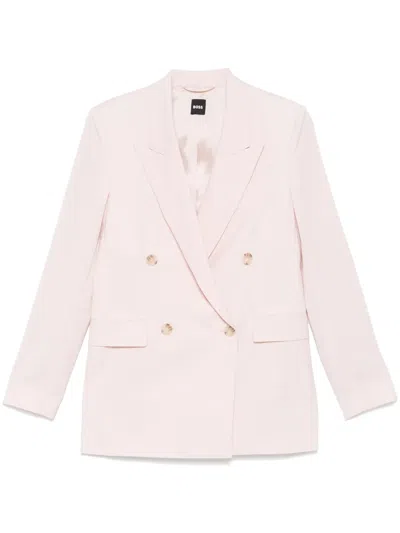 Hugo Boss Jaleto Blazer In Pink