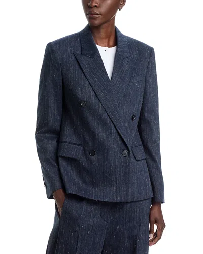 Hugo Boss Jaleto Double Breasted Jacket In Blue