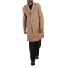 Hugo Boss Jared Regular-fit Coat In Brown