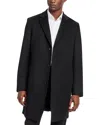 Hugo Boss Jared Wool & Cashmere Regular Fit Topcoat In Black