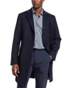 Hugo Boss Jared Wool & Cashmere Regular Fit Topcoat In Dark Blue