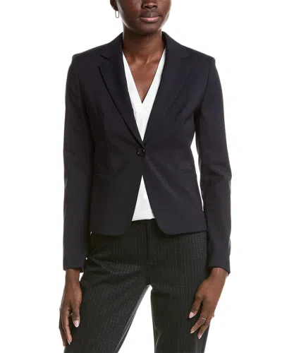 Hugo Boss Jarua Wool Blazer In Blue