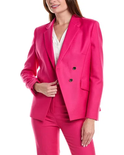 Hugo Boss Jatawa Wool Jacket In Pink