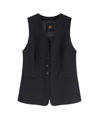 Hugo Boss Javesta Gilet In Black
