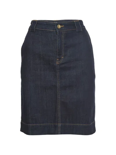 Pre-owned Hugo Boss Je346 Denim Skirt In Blue