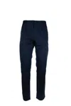 Hugo Boss Belt-loop Casual Pants In Blue