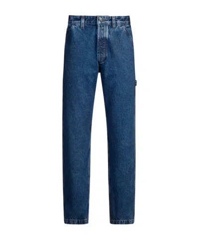Hugo Boss Jeans With Belt Loops In Blue