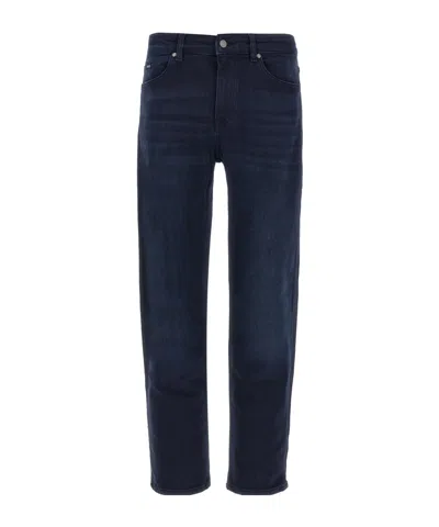Hugo Boss Jeans With Belt Loops In Blue