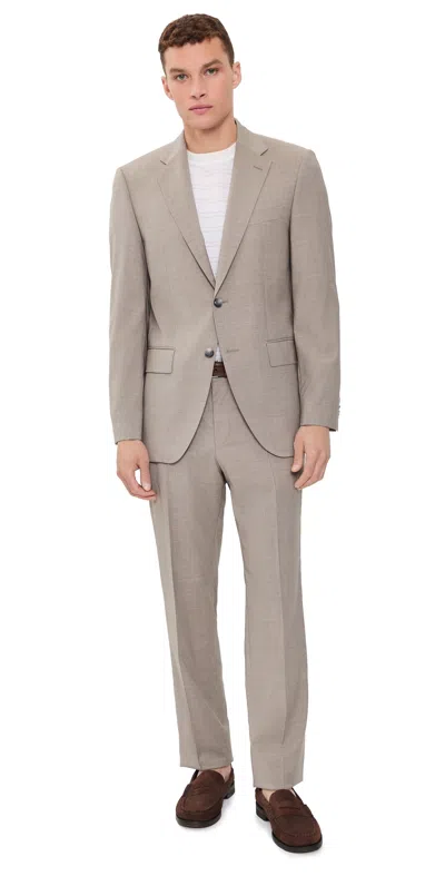 Hugo Boss Jeckson Two-piece Suit Dark Beige