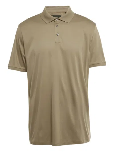 Pre-owned Hugo Boss Jersey Buttoned Polo Shirt In Gray