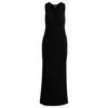 Hugo Boss Jersey Dress With Gathering And Cut-out Detail In Black