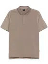 Hugo Boss Jersey Polo Shirt In Brown