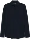 Hugo Boss Jersey Shirt In Blue