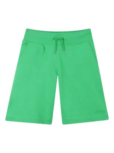 Hugo Boss Kids' Jersey Shorts In Green