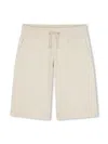 Hugo Boss Jersey Track Shorts In Neutrals