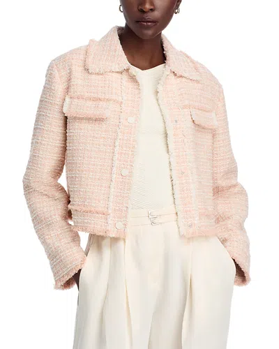 Hugo Boss Jetona Tweed Jacket In Gray