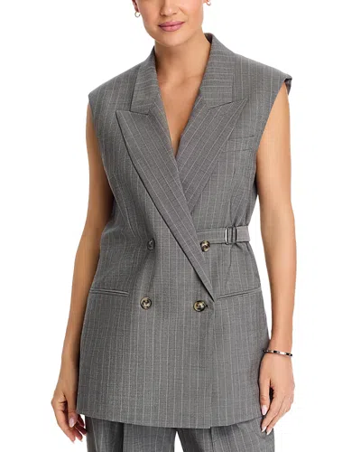 HUGO BOSS JEWELARA PINSTRIPED VEST