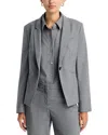 Hugo Boss Jia One Button Blazer In Gray
