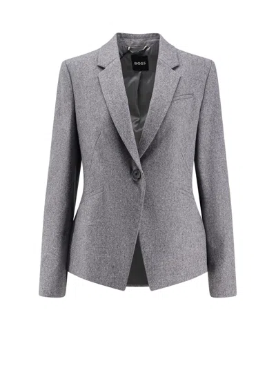 HUGO BOSS JIA9 MANTECO WOOL BLAZER