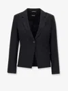 Hugo Boss Jia9 Virgin Wool Blazer In Black