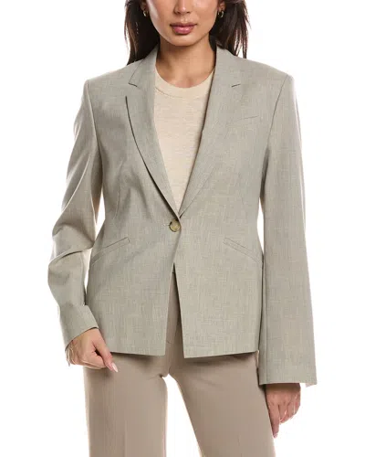 Hugo Boss Jia9 Wool Blazer In Gray