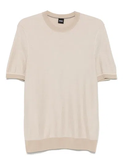 Hugo Boss Jianfranco T-shirt In Neutral
