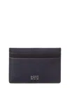 Hugo Boss Jinko Card Holder In Blue