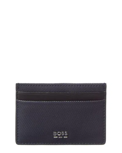 Hugo Boss Jinko Card Holder In Blue