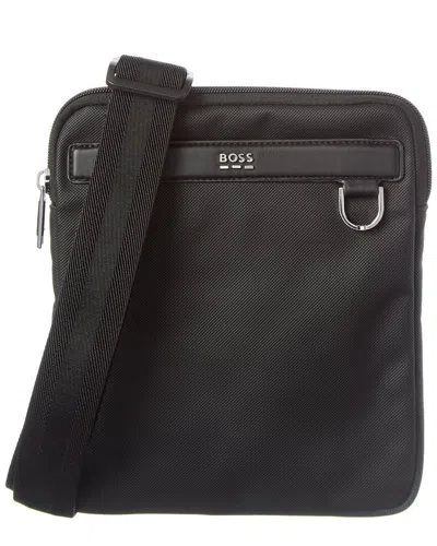 Hugo Boss Jinko Evo Canvas 11`envelope Bag In Brown