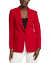 Hugo Boss Regular-fit Jacket In Crease-resistant Crepe