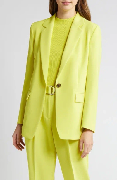 Hugo Boss Jocaluah One-button Blazer In Tennis Yellow