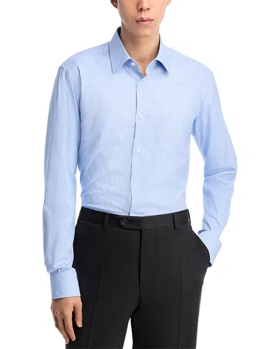 Hugo Boss Joe Stretch Button-front Shirt In Blue