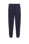 Hugo Boss Jogger-style Pants With Tapered Legs In Blue