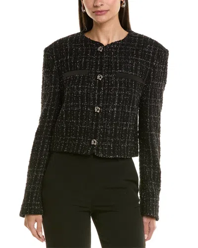Hugo Boss Jolena Wool-blend Jacket In Black