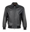 Hugo Boss Joloco Leather Jacket Black